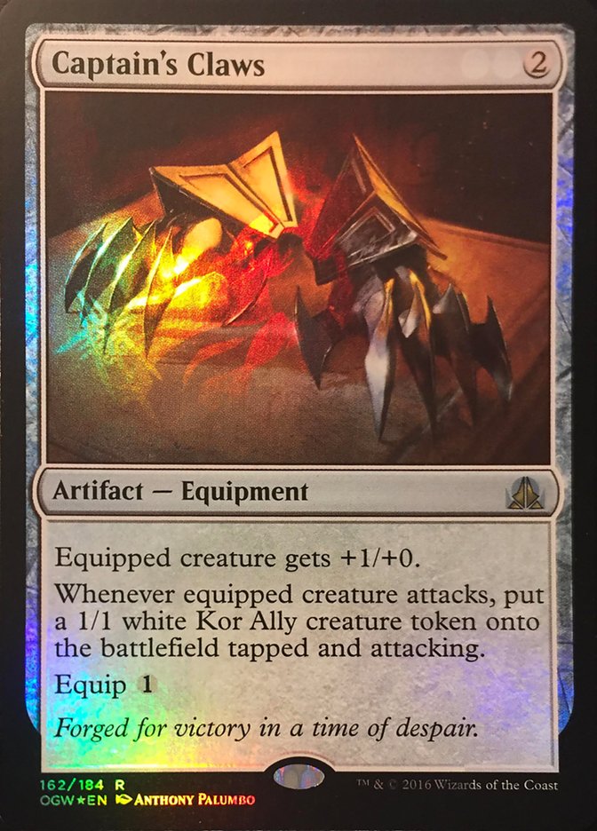 Captain's Claws (Standard Showdown Misprint) [Oath of the Gatewatch Promos] - The Mythic Store | 24h Order Processing