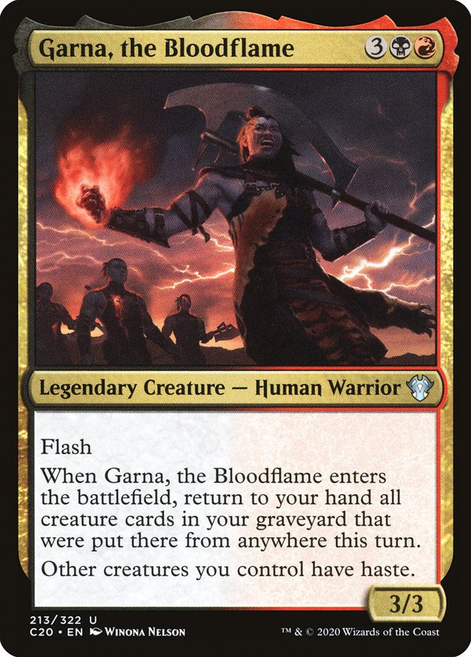 Garna, the Bloodflame [Commander 2020] - The Mythic Store | 24h Order Processing