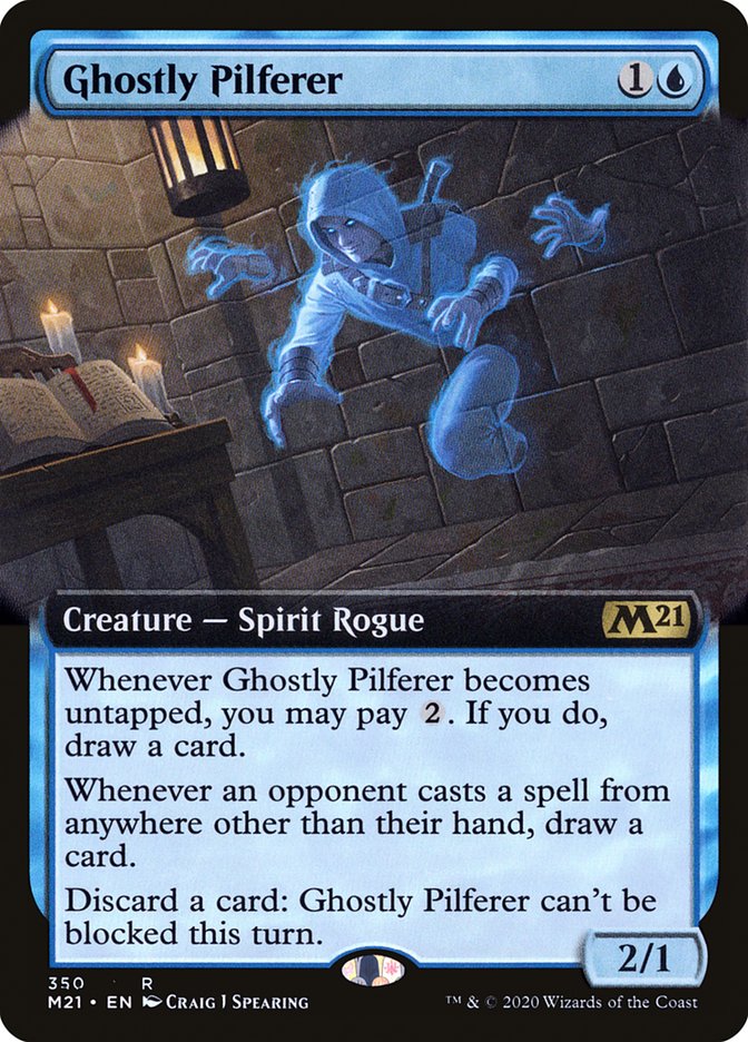 Ghostly Pilferer (Extended Art) [Core Set 2021] - The Mythic Store | 24h Order Processing