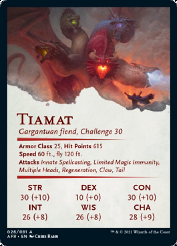 Tiamat Art Card [Dungeons & Dragons: Adventures in the Forgotten Realms Art Series] - The Mythic Store | 24h Order Processing