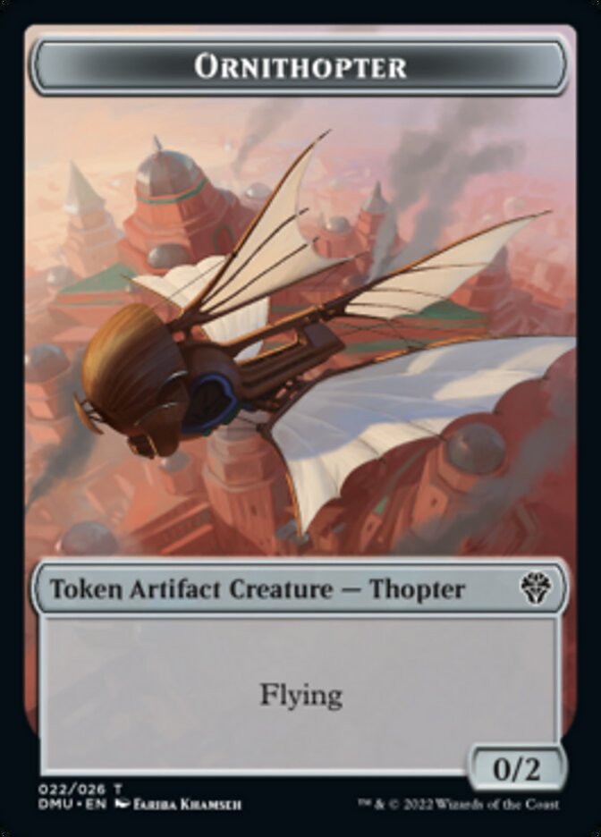 Bird (002) // Ornithopter Double-Sided Token [Dominaria United Tokens] - The Mythic Store | 24h Order Processing