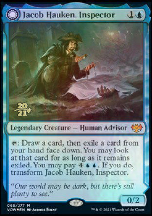 Jacob Hauken, Inspector // Hauken's Insight [Innistrad: Crimson Vow Prerelease Promos] - The Mythic Store | 24h Order Processing