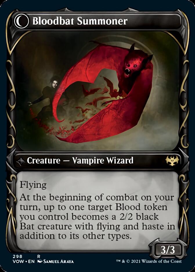 Voldaren Bloodcaster // Bloodbat Summoner (Showcase Fang Frame) [Innistrad: Crimson Vow] - The Mythic Store | 24h Order Processing