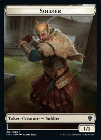 Soldier // Elemental Double-Sided Token [Dominaria United Tokens] - The Mythic Store | 24h Order Processing
