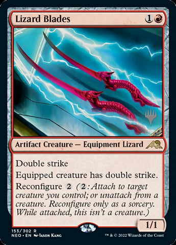 Lizard Blades (Promo Pack) [Kamigawa: Neon Dynasty Promos] - The Mythic Store | 24h Order Processing