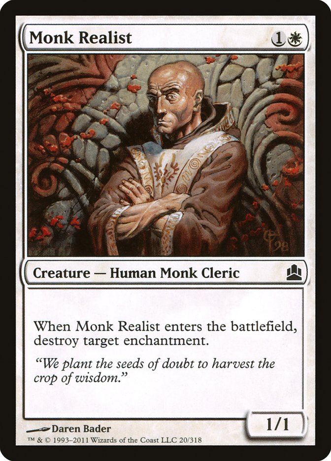 Monk Realist [Commander 2011] - The Mythic Store | 24h Order Processing