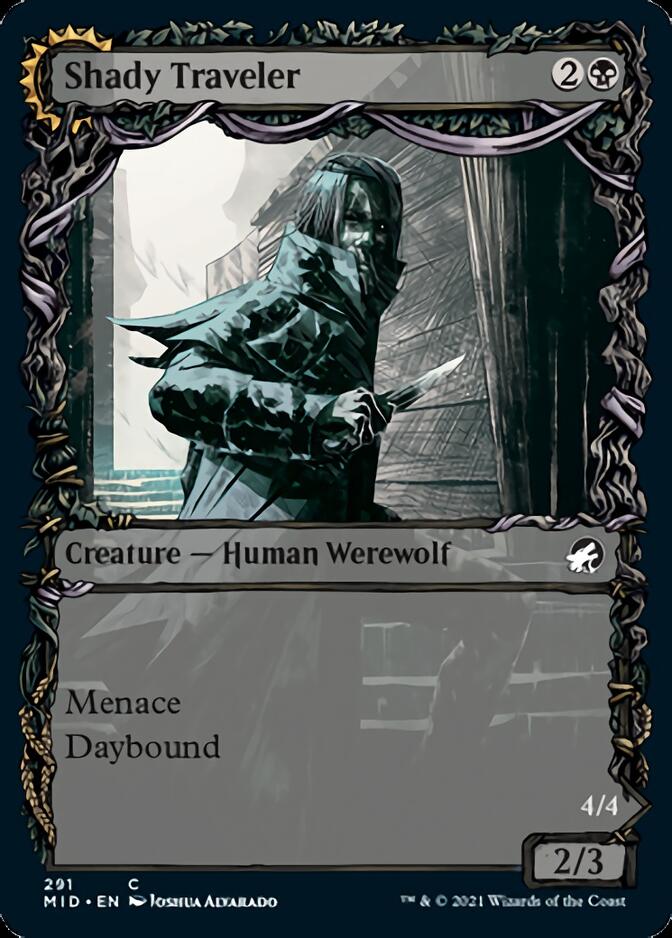Shady Traveler // Stalking Predator (Showcase Equinox) [Innistrad: Midnight Hunt] - The Mythic Store | 24h Order Processing