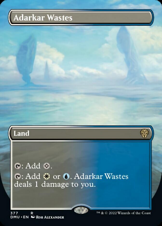 Adarkar Wastes (Borderless Alternate Art) [Dominaria United] - The Mythic Store | 24h Order Processing