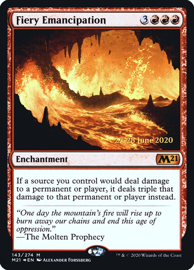 Fiery Emancipation [Core Set 2021 Prerelease Promos] - The Mythic Store | 24h Order Processing