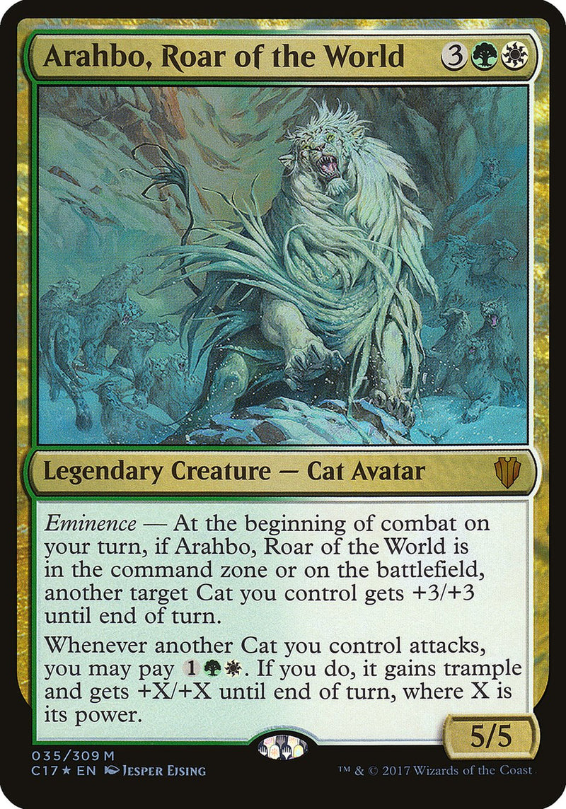 Arahbo, Roar of the World (Oversized) [Commander 2017 Oversized] - The Mythic Store | 24h Order Processing