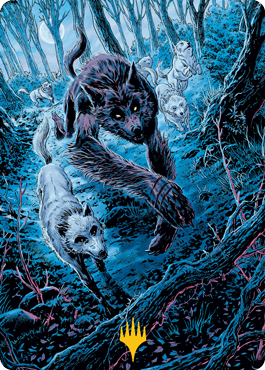 Untamed Pup Art Card (Gold-Stamped Signature) [Innistrad: Midnight Hunt Art Series] - The Mythic Store | 24h Order Processing