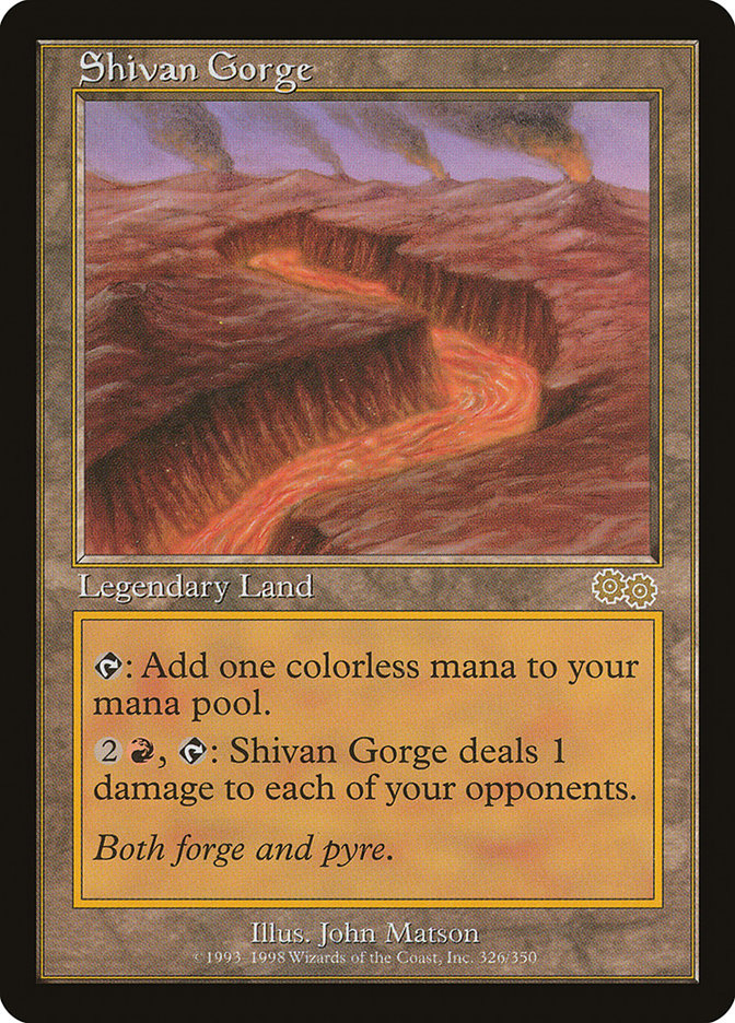 Shivan Gorge [Urza's Saga] - The Mythic Store | 24h Order Processing