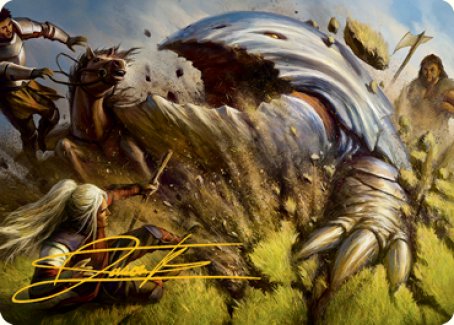 Bulette Art Card (Gold-Stamped Signature) [Dungeons & Dragons: Adventures in the Forgotten Realms Art Series] - The Mythic Store | 24h Order Processing