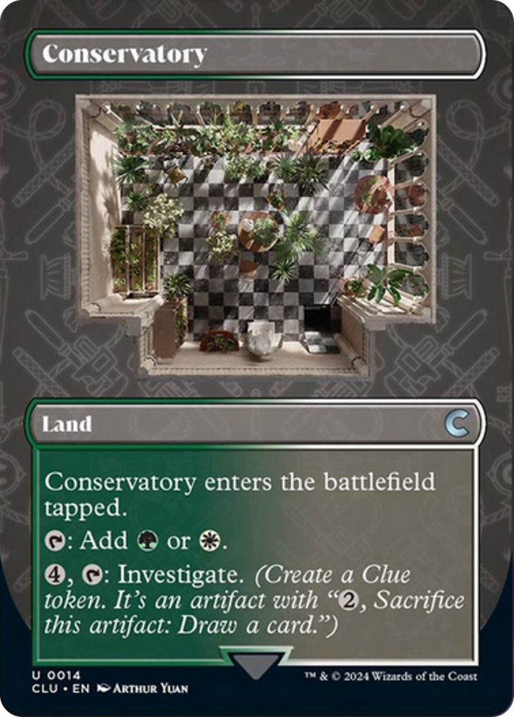 Conservatory (Borderless) [Ravnica: Clue Edition] - The Mythic Store | 24h Order Processing