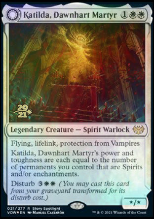Katilda, Dawnhart Martyr // Katilda's Rising Dawn [Innistrad: Crimson Vow Prerelease Promos] - The Mythic Store | 24h Order Processing
