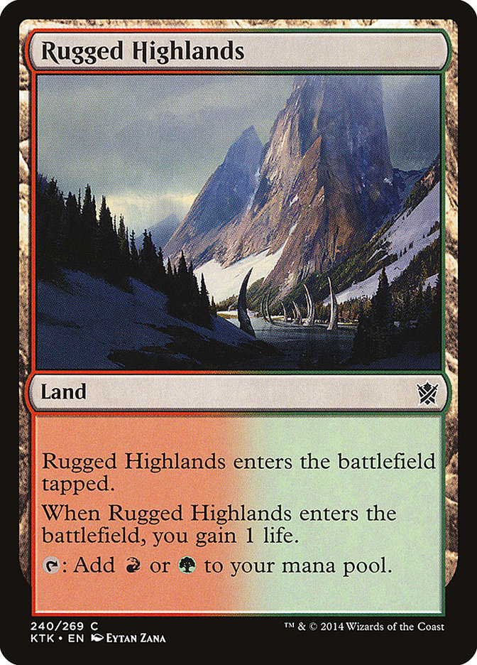 Rugged Highlands [Khans of Tarkir] - The Mythic Store | 24h Order Processing