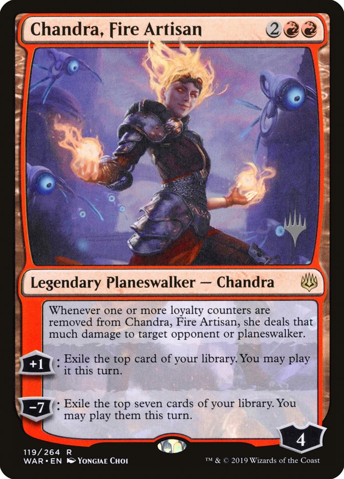 Chandra, Fire Artisan (Promo Pack) [War of the Spark Promos] - The Mythic Store | 24h Order Processing