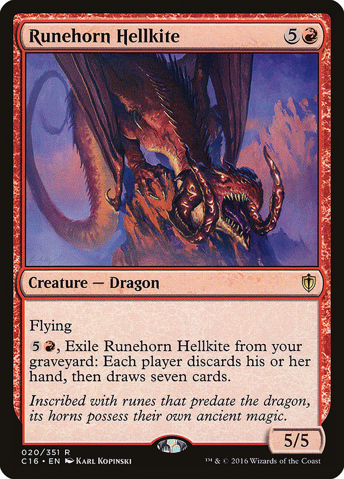 Runehorn Hellkite [Commander 2016] - The Mythic Store | 24h Order Processing