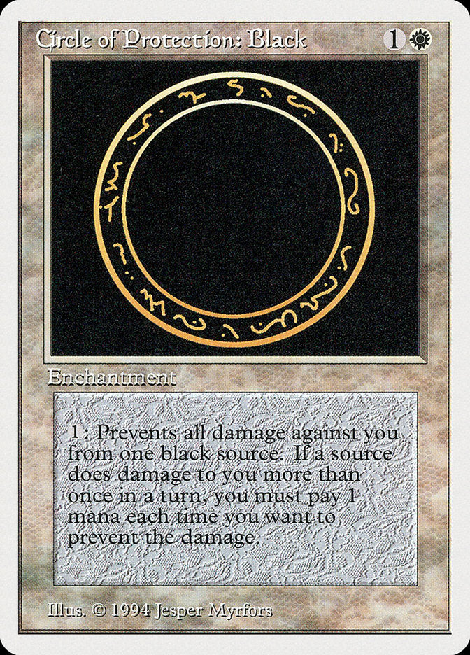 Circle of Protection: Black [Summer Magic / Edgar] - The Mythic Store | 24h Order Processing