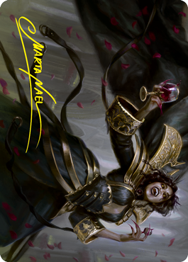 Bloodcrazed Socialite Art Card (Gold-Stamped Signature) [Innistrad: Crimson Vow Art Series] - The Mythic Store | 24h Order Processing