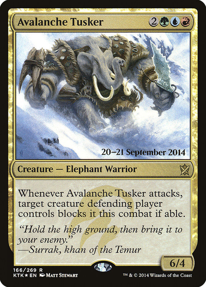 Avalanche Tusker [Khans of Tarkir Prerelease Promos] - The Mythic Store | 24h Order Processing