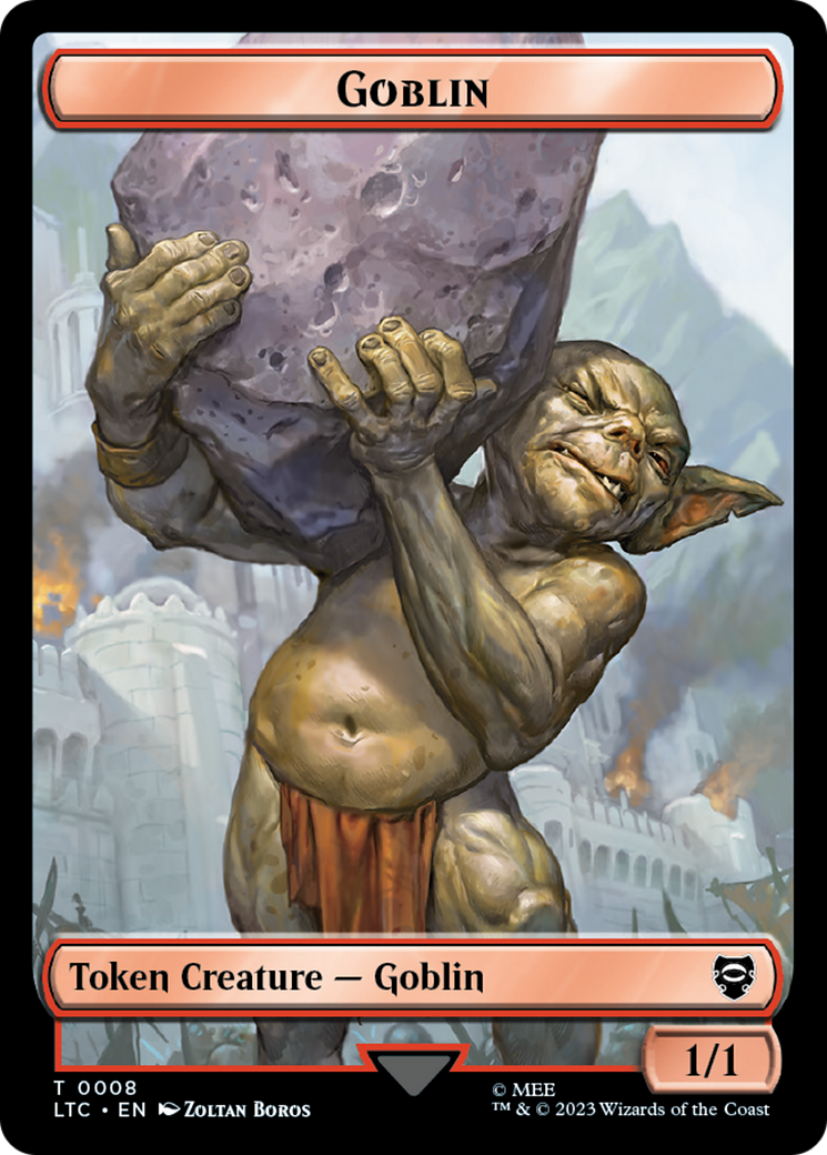 Goblin // Wraith Double-Sided Token [The Lord of the Rings: Tales of Middle-Earth Commander Tokens] - The Mythic Store | 24h Order Processing