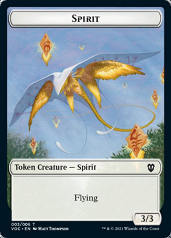 Spirit (003) // Thopter Double-Sided Token [Innistrad: Crimson Vow Commander Tokens] - The Mythic Store | 24h Order Processing