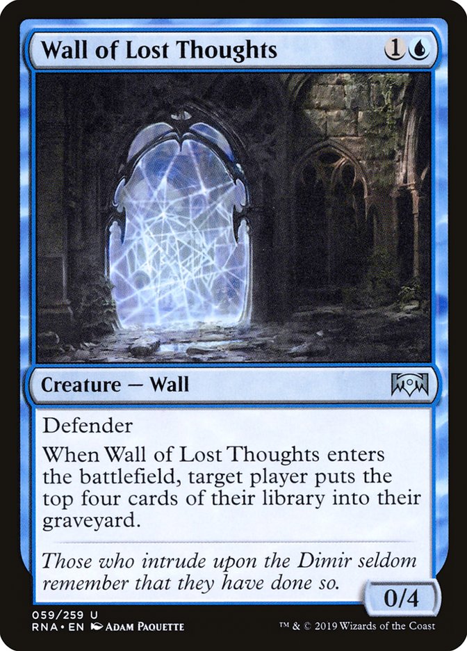 Wall of Lost Thoughts [Ravnica Allegiance] - The Mythic Store | 24h Order Processing