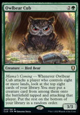 Owlbear Cub [Commander Legends: Battle for Baldur's Gate] - The Mythic Store | 24h Order Processing