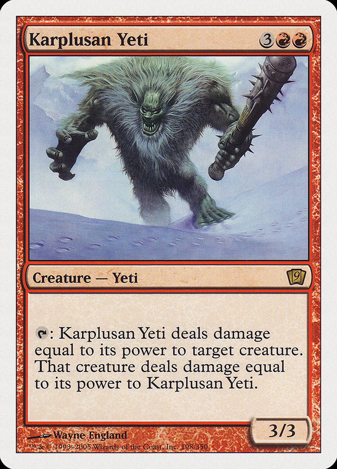 Karplusan Yeti [Ninth Edition] - The Mythic Store | 24h Order Processing