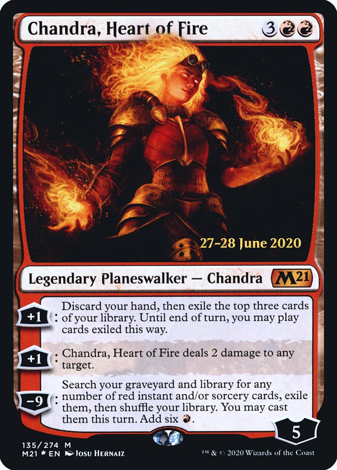 Chandra, Heart of Fire [Core Set 2021 Prerelease Promos] - The Mythic Store | 24h Order Processing