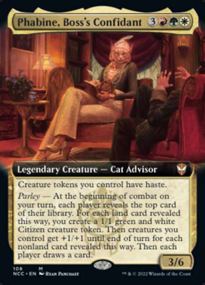 Phabine, Boss's Confidant (Extended Art) [Streets of New Capenna Commander] - The Mythic Store | 24h Order Processing