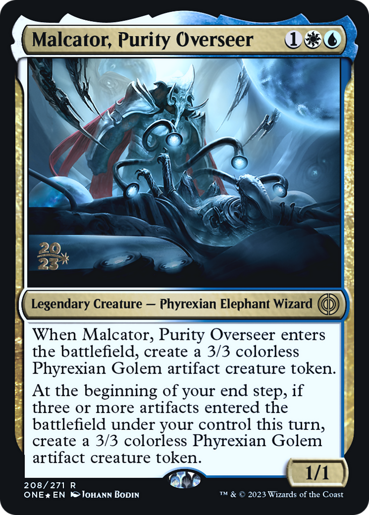 Malcator, Purity Overseer [Phyrexia: All Will Be One Prerelease Promos] - The Mythic Store | 24h Order Processing