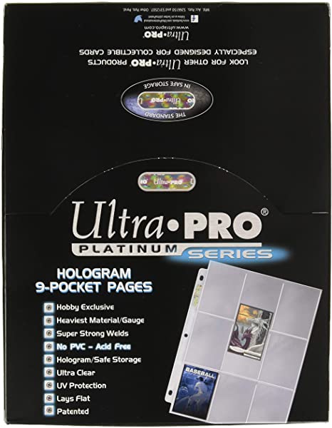 Ultra Pro 9-Pocket Platinum for Standard Size Cards (100 Pages) - The Mythic Store | 24h Order Processing