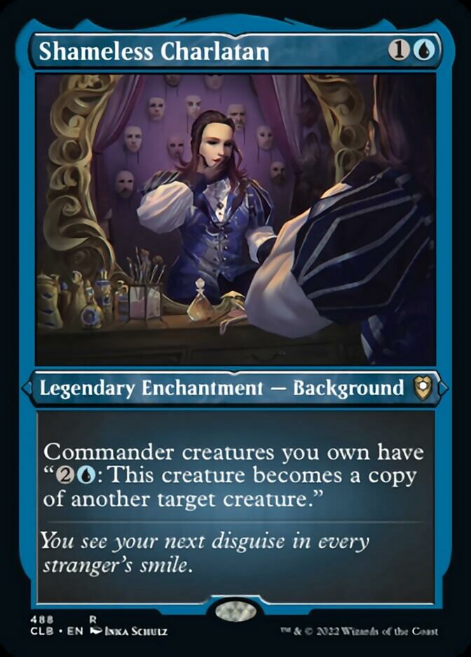 Shameless Charlatan (Foil Etched) [Commander Legends: Battle for Baldur's Gate] - The Mythic Store | 24h Order Processing