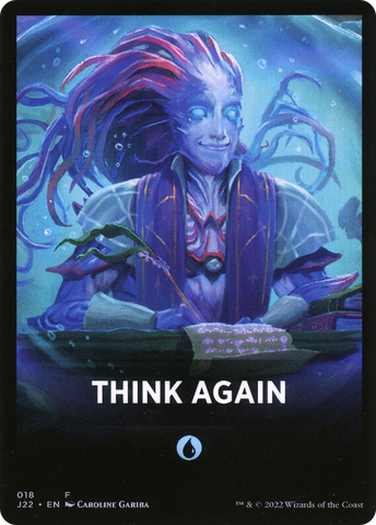 Think Again Theme Card [Jumpstart 2022 Front Cards] - The Mythic Store | 24h Order Processing