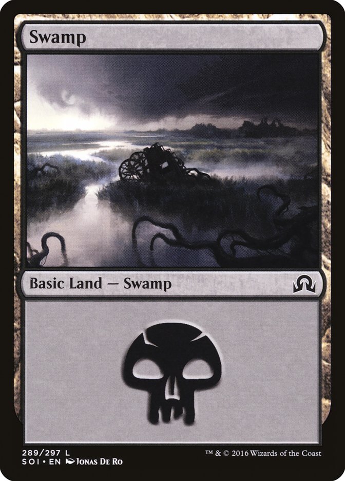 Swamp (289) [Shadows over Innistrad] - The Mythic Store | 24h Order Processing