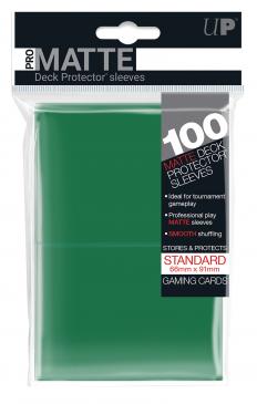 100ct Pro-Matte Green Standard Deck Protectors - The Mythic Store | 24h Order Processing