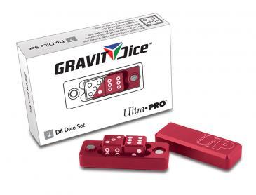 D6 - 2 Dice Set Gravity Dice - Crimson - The Mythic Store | 24h Order Processing