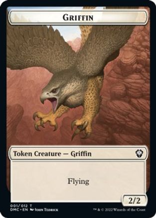 Zombie Knight // Griffin Double-Sided Token [Dominaria United Commander Tokens] - The Mythic Store | 24h Order Processing