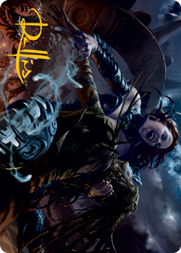 Olivia's Midnight Ambush Art Card (Gold-Stamped Signature) [Innistrad: Midnight Hunt Art Series] - The Mythic Store | 24h Order Processing