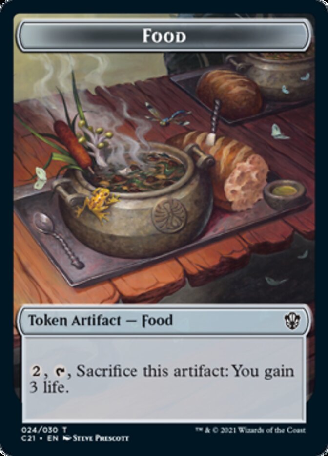 Food // Saproling Double-Sided Token [Commander 2021 Tokens] - The Mythic Store | 24h Order Processing