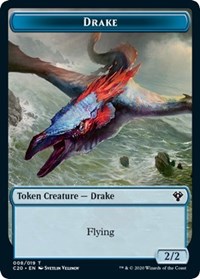 Drake // Insect (018) Double-Sided Token [Commander 2020 Tokens] - The Mythic Store | 24h Order Processing