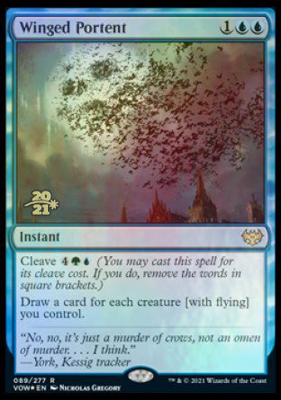 Winged Portent [Innistrad: Crimson Vow Prerelease Promos] - The Mythic Store | 24h Order Processing