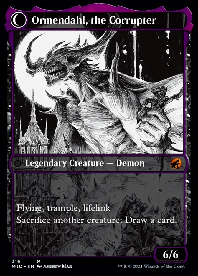 Jerren, Corrupted Bishop // Ormendahl, the Corrupted (Showcase Eternal Night) [Innistrad: Midnight Hunt] - The Mythic Store | 24h Order Processing