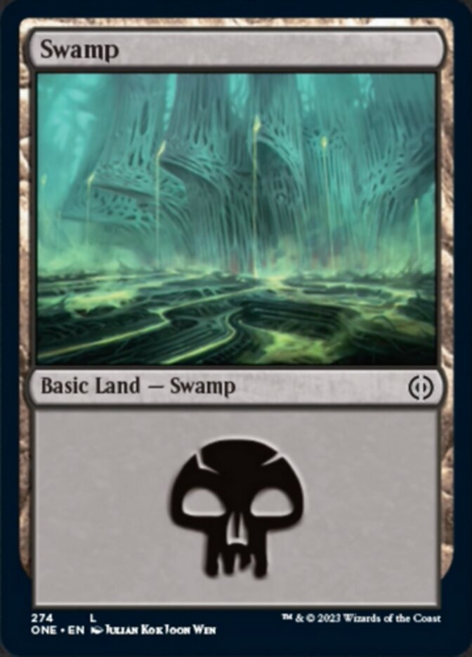 Swamp (274) [Phyrexia: All Will Be One] - The Mythic Store | 24h Order Processing