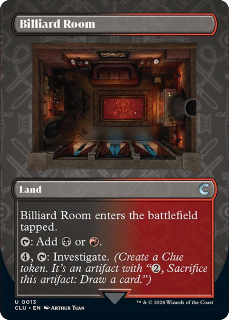 Billiard Room (Borderless) [Ravnica: Clue Edition] - The Mythic Store | 24h Order Processing