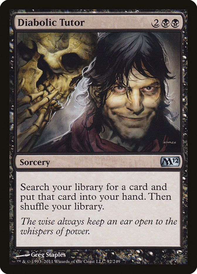 Diabolic Tutor [Magic 2012] - The Mythic Store | 24h Order Processing