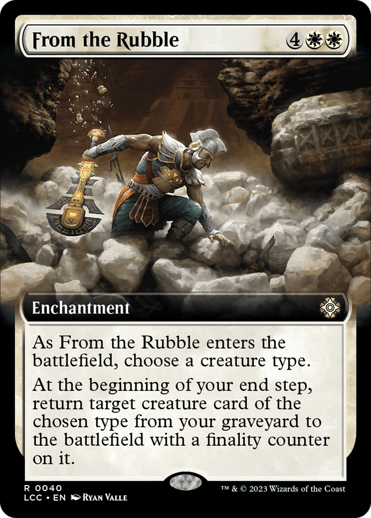 From the Rubble (Extended Art) [The Lost Caverns of Ixalan Commander] - The Mythic Store | 24h Order Processing