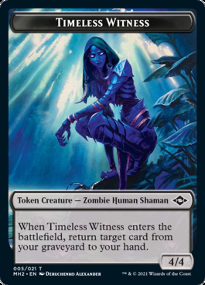 Timeless Witness // Treasure (20) Double-Sided Token [Modern Horizons 2 Tokens] - The Mythic Store | 24h Order Processing